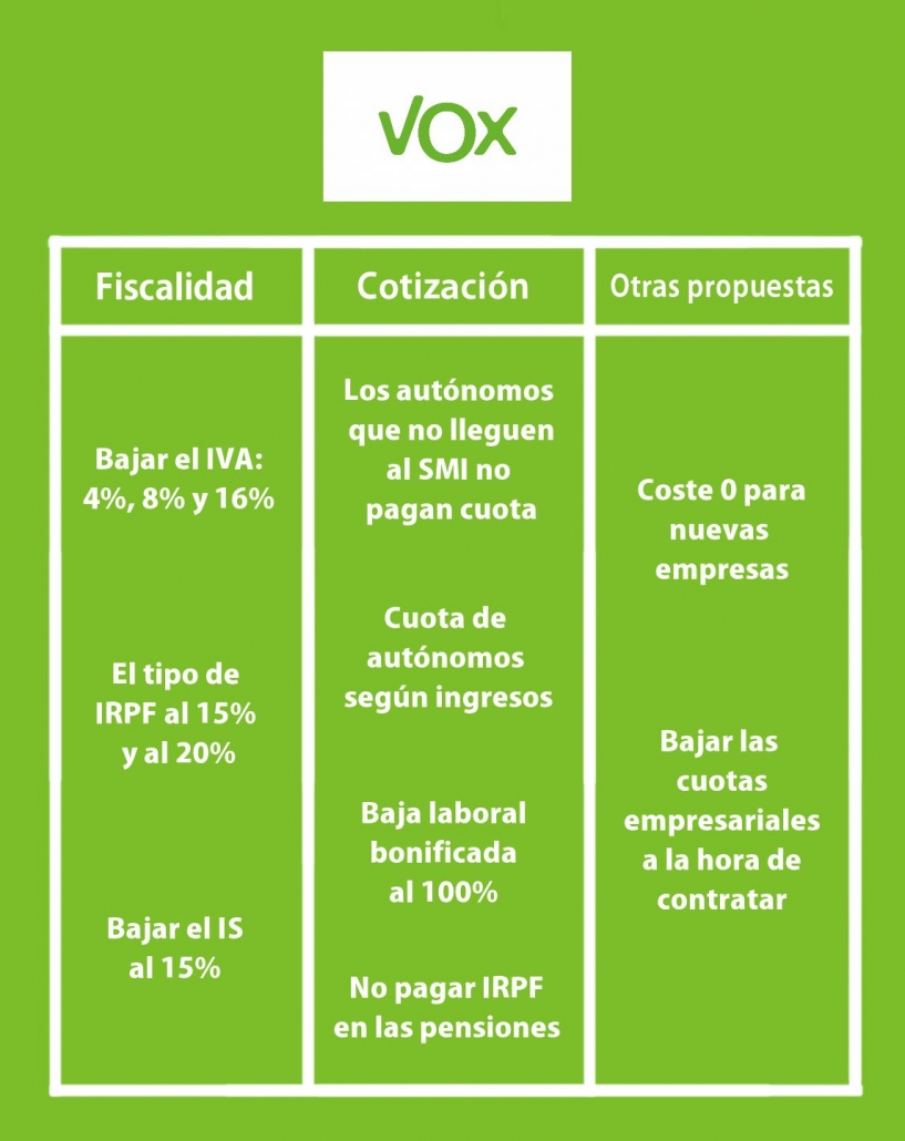 PROPUESTAS VOX 10N